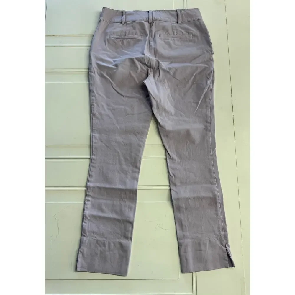 By Anthropologie The Essential Slim Purple Lavender Trousers Womens Size 4 - Picture 5 of 8